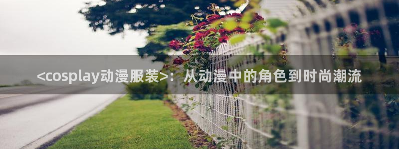 日漫里番推荐：<cosplay动漫服装>：从动漫中的角色到时尚潮流